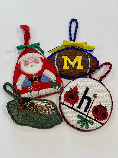 Needlepoint Ornament Finishing Service - Hand Sewn in 6-8 Weeks - Etsy