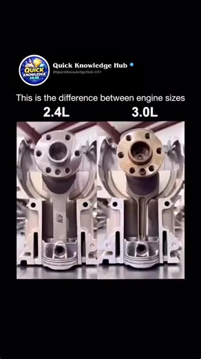 What changes when an engine goes from 2.4L to 3.0L?