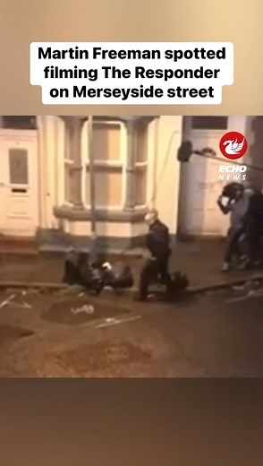 17K views · 84 reactions | Martin Freeman has been spotted filming for The Responder on a Merseyside Street. #TVNews #BBC #CrimeDrama #TheResponder #MartinFreeman #CelebNews | Liverpool Echo News | Facebook