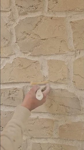 Enduit Imitation Pierre Décorer vos intérieur de maison #renovation #enduit #construction