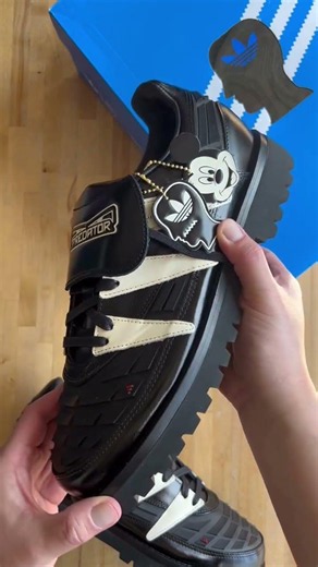 reimagines the adidas Predator as a street dress shoe, with the help of Disney 🏰 Launching on June