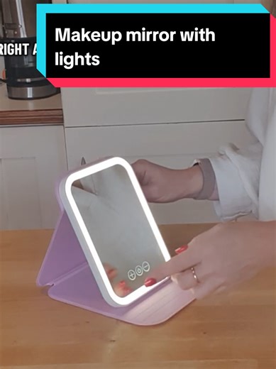 Brilliant value. Makeup mirror, rechargeable LED lights, handy size, protective case, lightweight, range of colours #makeupmirror #travelmirror #mirrorwithlight #giftforgirls #giftidea