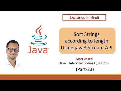 Sorting the list of String according to length #java8 #javainterview #java #javainterviewquestions