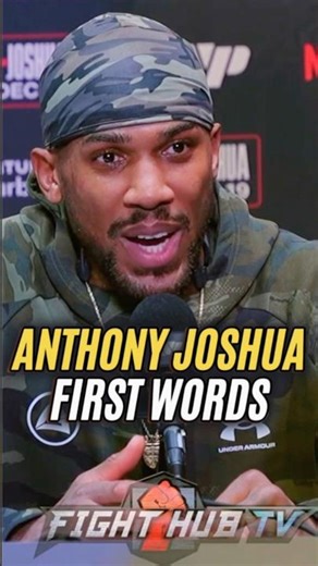 Anthony Joshua FIRST WORDS after KO win vs Jake Paul!