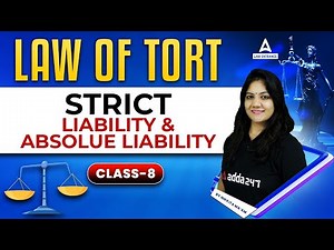 Strict Liability and Absolute Liability | Legal Reasoning | Law With Nikkita Mam (Class 8)