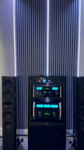 Incredible two channel demo room at @maximum.av in Tampa. Loved the lighting in this room and of course all the delightful gear with Perlisten, Focal and McIntosh! What do you think? #soundup #hifi #audio #music #audiophile | Woodys Soundup
