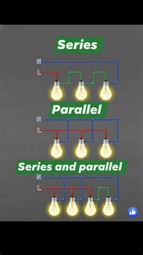 Series and parallel connection of Bulb💡#electrical #seriesandparallel #bulb #youtubeshorts