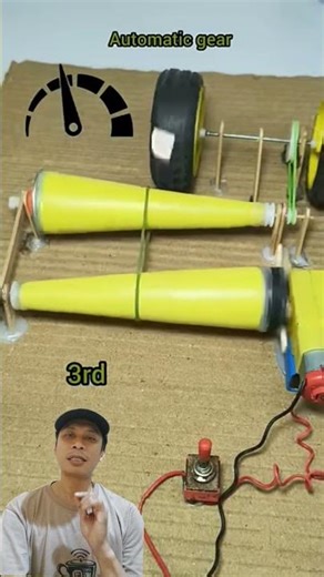 "Automatic Gear System Mechanism Explained" #youtubeshorts #dcmotor #miniproject