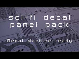 80+ SCI-FI DECAL PACK for blender 2 8 and above - Decal Machine ready