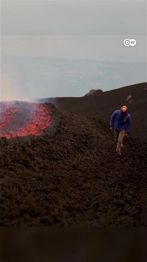 Europe's Largest Volcano Erupts Again [Mount Etna lava lights up Sicilian sky]