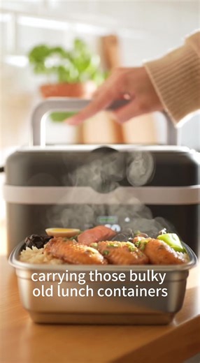 Warm, green, and ready to go!This smart lunch box keeps food perfectly warm all day, is made with eco-friendly safe materials, and slips right into your bag.No cords, no bulk, no guilt—just great meals on your terms! #electriclunchbox #healthylunch #lunchinspo #lunchbox#FoodWarmerBag