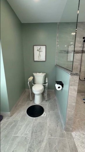 Full Wheelchair Accessible Bathroom Remodel: Roll-In Shower, Grab Bars, and More