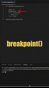 Deja de usar print() para depurar en Python – Usa breakpoint()