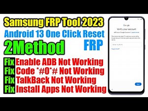 Samsung Android 13 FRP Bypass/Unlock 2023 | Samsung Remove google account Android 13 With FRP Tool
