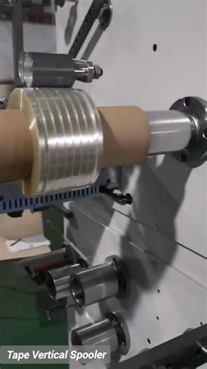 Vertical Spooling Machine: Testing Spool-to-Spool Rewinding (300m/min) #spoolingmachine #plc