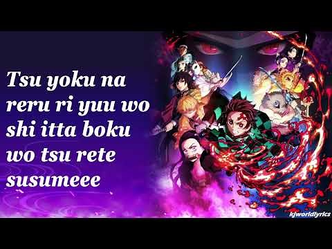 Demon Slayer Opening 1 Lyrics Gurenge-LISA {kjworldlyrics}