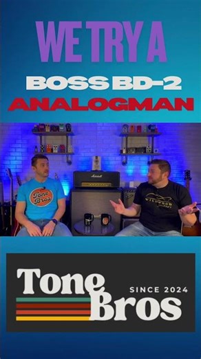 Trying a BOSS BD-2 Analogman Mod! #bosspedals #bossbd2 #analogman
