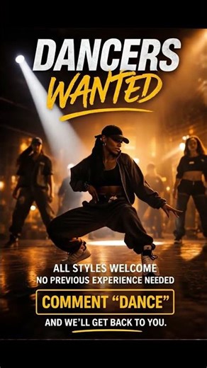 Dancers Wanted Now!