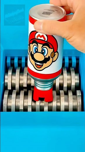 Super Mario Can vs SHREDDER ⚡ Oddly Satisfying Destruction