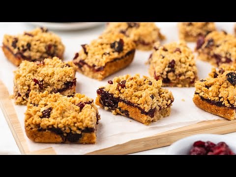 Classic Cranberry Oat Bars Recipe