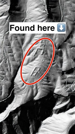 LiDAR revealed this on Google Earth. #googleearth #googlemaps