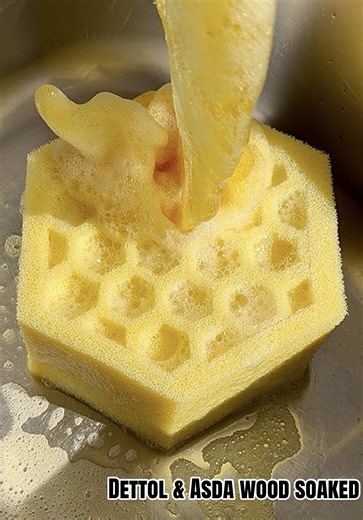 Soaked Sponge ASMR: Dettol & ASDA Wood Sponge Squeeze