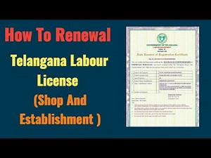 How To Renewal Telangana Labour License | Telangana Labour License Renewal Apply