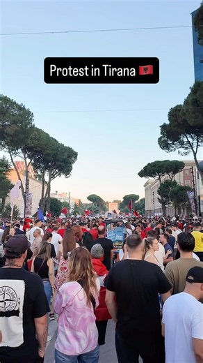 Protests in Albania #dubai2cologne #roadtrip #albania
