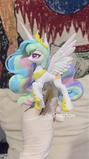 Celestia planned this years ago✨MLP Princess Celestia Custom Figure🌈🦄 #mlpcustom #mlp #mlpart