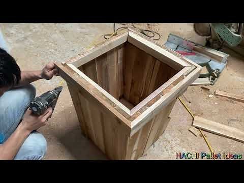 Creative DIY Project: Building a Budget-Friendly Pallet Wood Recycle Bin