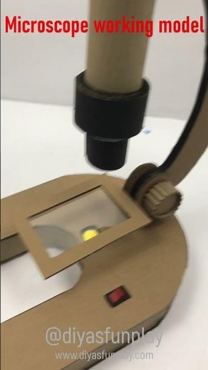 microscope working model shorts - #shorts - microscope project model