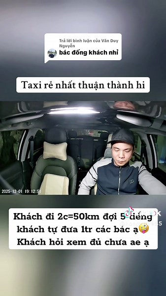 Trả lời @Văn Duy Nguyễn 2c=50km đợi 5 tiếng =khách gửi 1tr ok không anh em?#taxi #taxidriver #xuhuong #master2023bytiktok @𝙏𝙖𝙭𝙞 _𝙃𝙤̂̀𝙣𝙜 𝙑𝙤̃ @𝙏𝙖𝙭𝙞 _𝙃𝙤̂̀𝙣𝙜 𝙑𝙤̃ @𝙏𝙖𝙭𝙞 _𝙃𝙤̂̀𝙣𝙜 𝙑𝙤̃