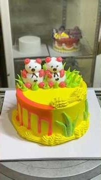 Beautiful Cake - Tutorial On Making Beautiful Panda Cake For Birthdays #CK014 #cake #cakedecoration