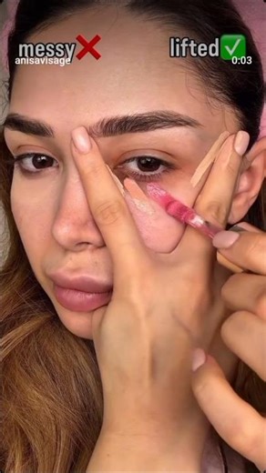Lifted Ombre Concealer hack✅ #makeup #makeuptutorial #secrethacks #makeuphacks #viral #youtubeshorts