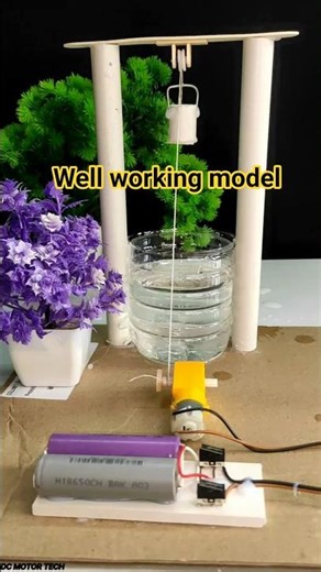 well working science model #youtubeshorts #experiment#dcmotor #smarthome