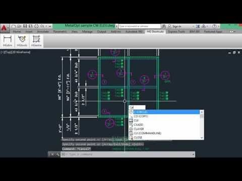 Create Curtain Wall material and glazing data in AutoCAD