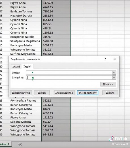 Pani Excel na TikTok