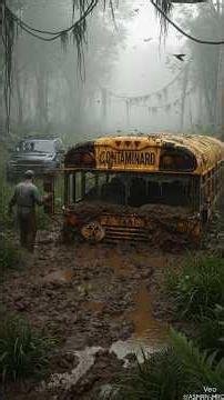 I Found a Contaminated School Bus in the Jungle ☣️ (Full Restore) | Biohazard Bus Found Buried in Mu