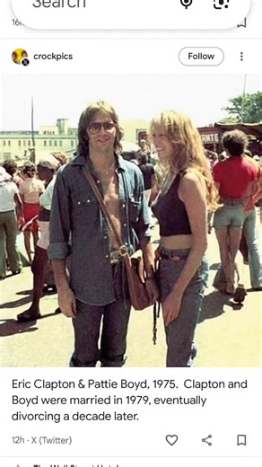 Eric Clapton & Pattie Boyd,1975