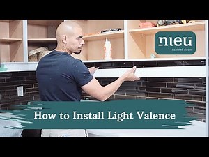How to Install Kitchen Cabinet Light Valence (Light Rail)