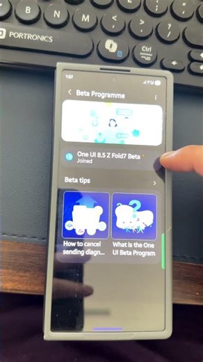 One ui 8.5 beta official enrolling on Samsung galaxy fold 7