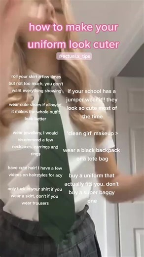 How to Make Your School Uniform Look Cute