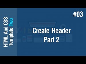 [Arabic] HTML & CSS Template Two 2021 - #03 - Create Header Part 2