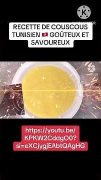 RECETTE DE COUSCOUS TUNISIEN 🇹🇳 GOÛTEUX ET SAVOUREUX