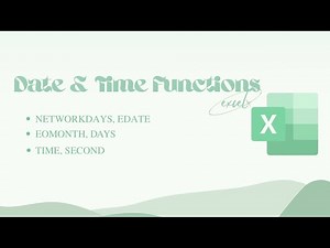 Date & Time Functions in Excel