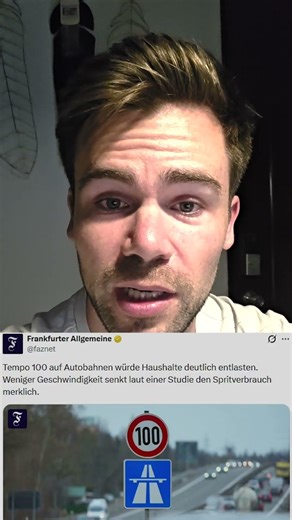 100 km/h speed limit on German highways!... proven by a study...