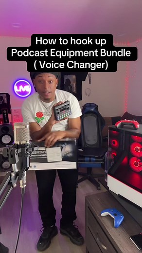 How to setup the Podcast Equipment Bundle (voice changer) step by step 🎙️ easy setup #podcastequipment #podcastsetup #podcastequipmentbundle #contentcreatortips #oxzenmusic