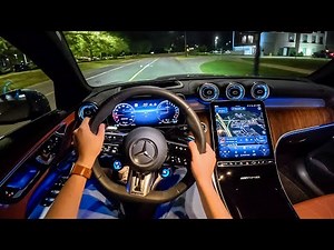 2025 Mercedes-AMG GLC 63 S E-Performance Coupe - POV Night Drive (Binaural Audio)