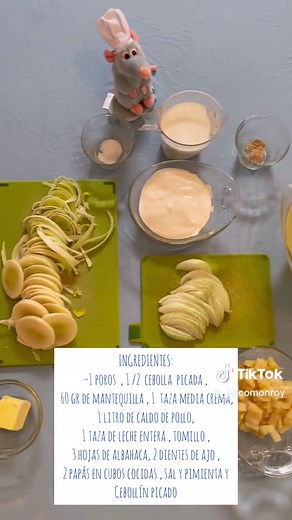 Receta de Vichyssoise inspirada en Ratatouille