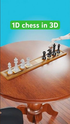 1D Chess Puzzle explained in 3D
